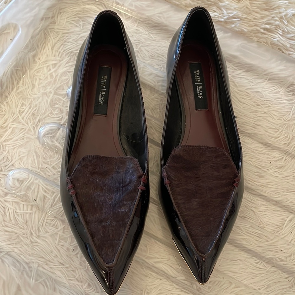 Gorgeous patent and pony hair flats